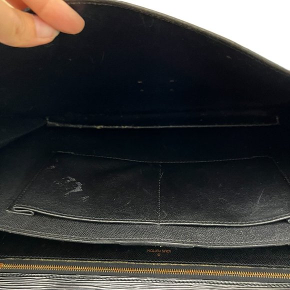 Authentic Louis Vuitton Brief Case Serviette Couseiller Epi Used LV Handbag Vint - Picture 10 of 13